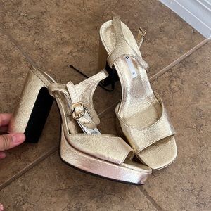 Zara Gold Platform